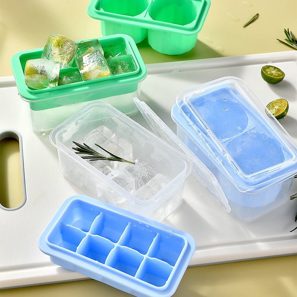 Silicone Ice Cube Tray with Practical Lid Bowlift