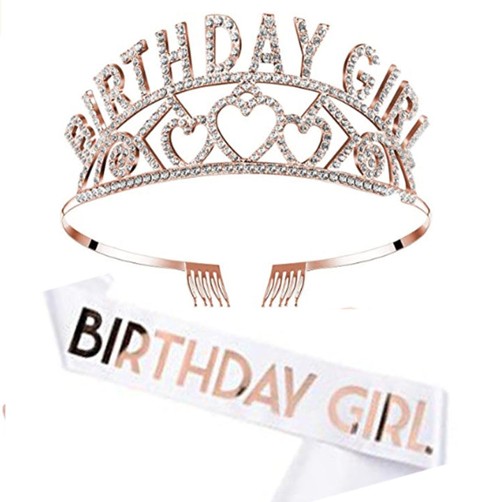 Ladies Glittering Birthday Crown Bowlift