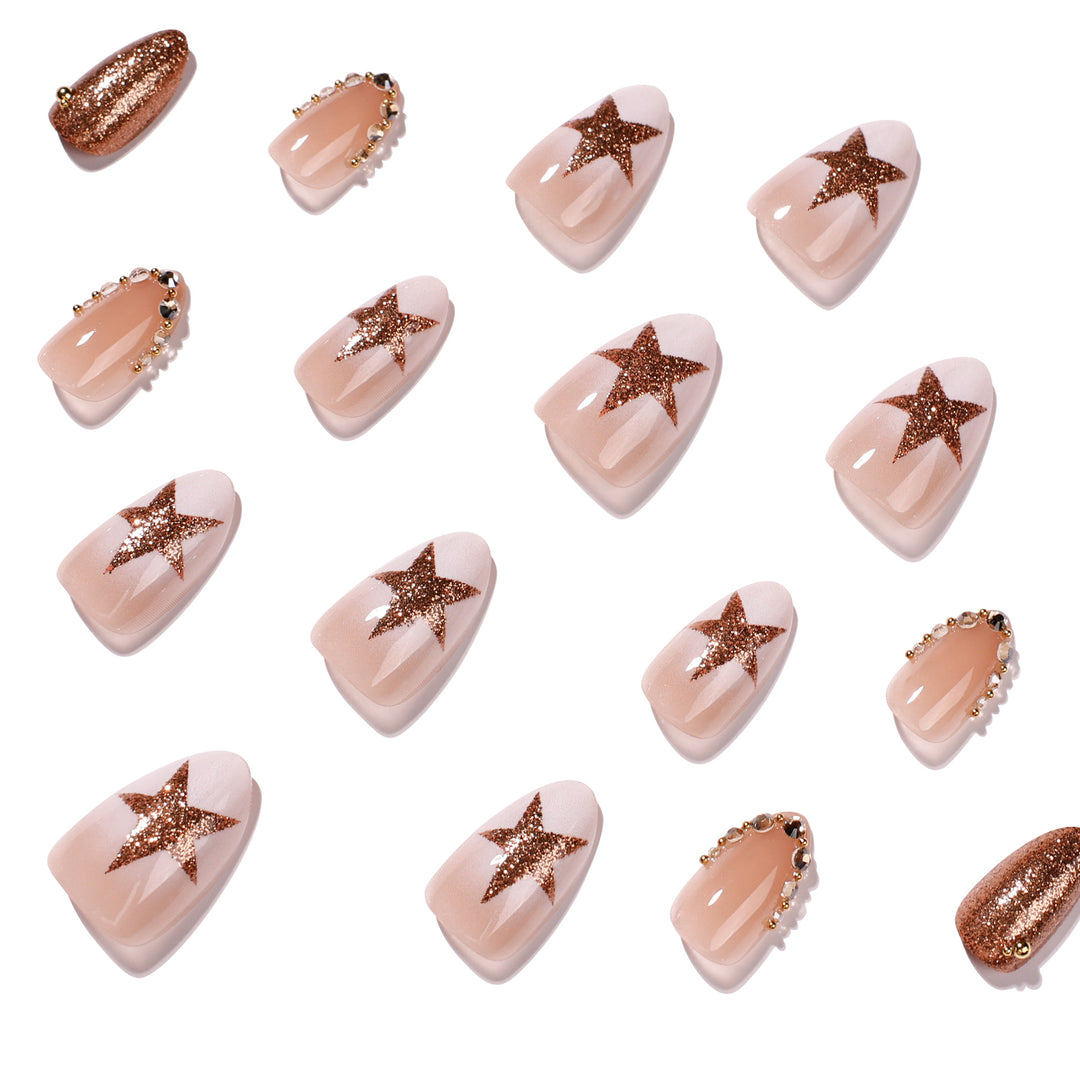 Elegant and sparkling nail art Bowlift