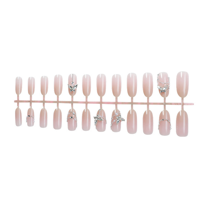 Crystal-Embellished Press-On Nail Set Bowlift