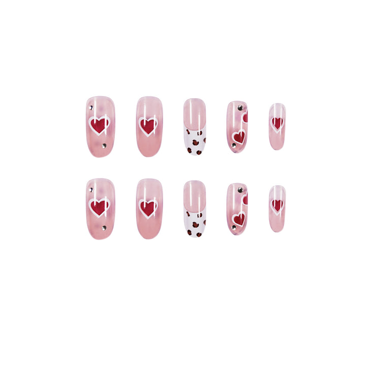 Artistic Nail Art with Heart Design Bowlift