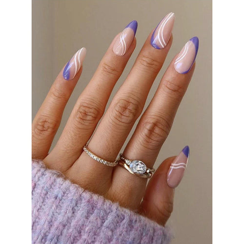 Artistic Long Stiletto Nail Extensions Bowlift