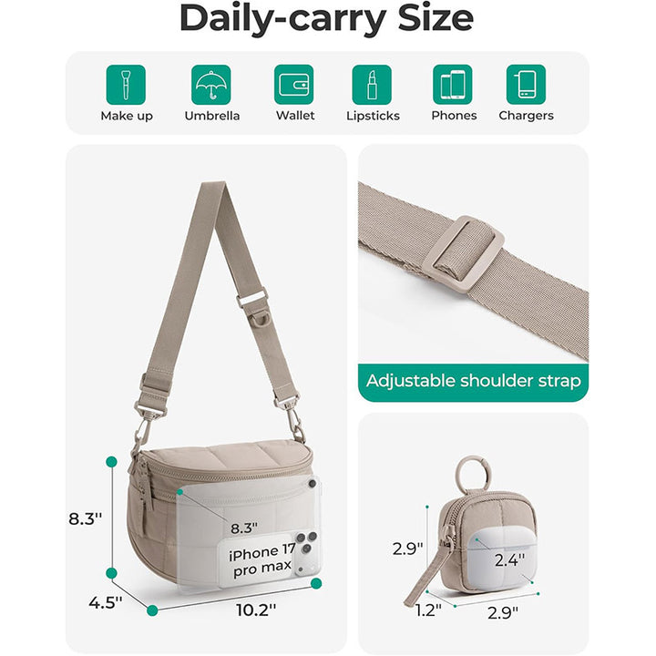 Fashionable Padded Shoulder Bag Bowlift