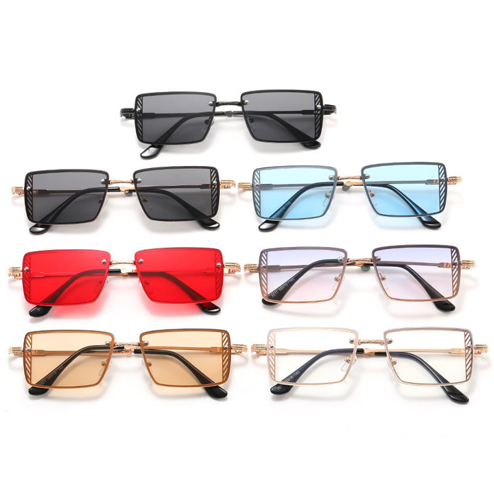 Ladies Elegant Square Sunglasses with Refined Frame Accents Bowlift