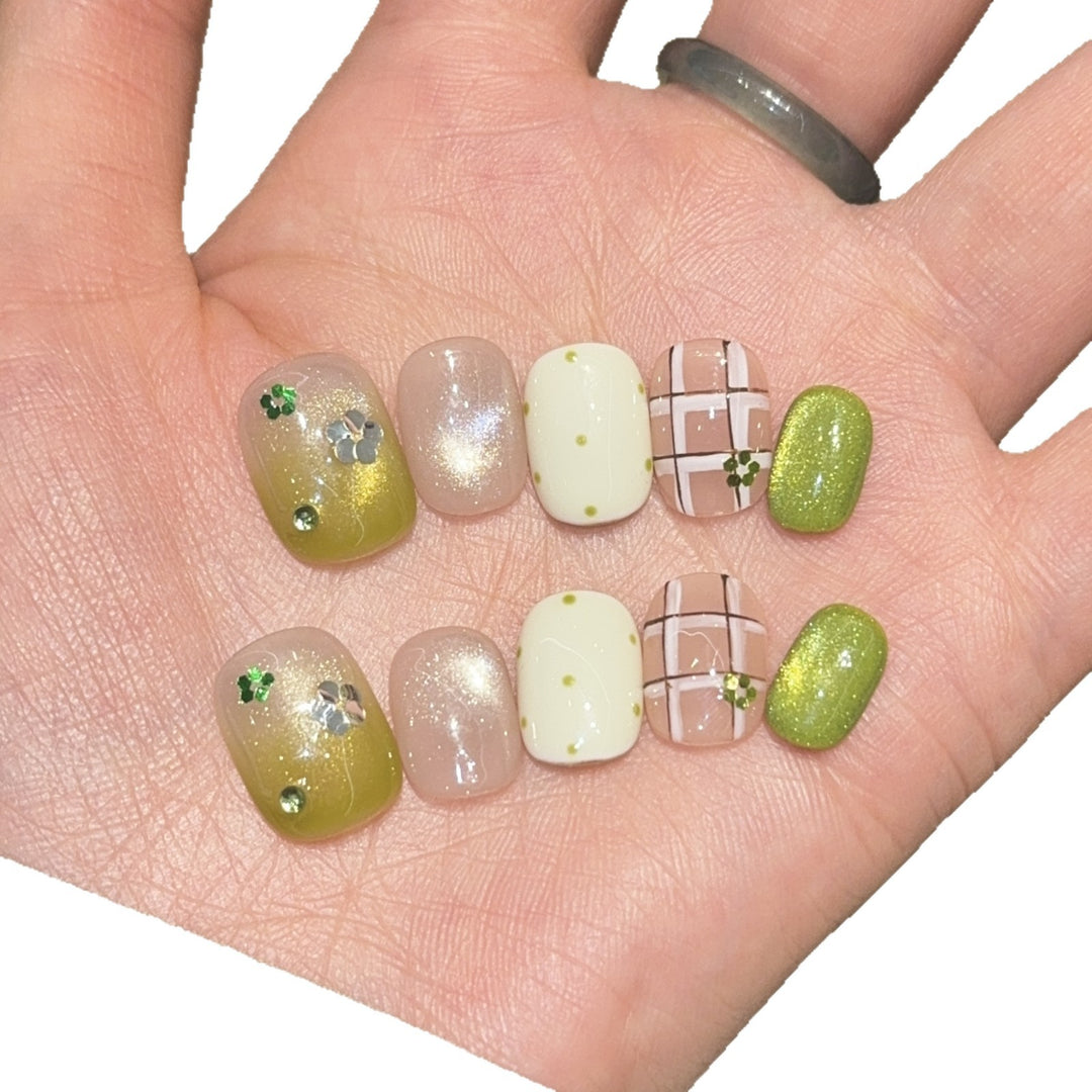 Creative Art Nail Tips with Floral Accents Bowlift