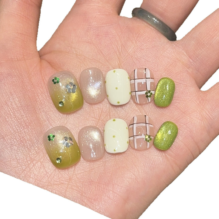 Creative Art Nail Tips with Floral Accents Bowlift