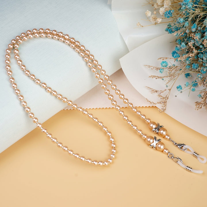 Elegant Faux Pearl Eyewear Chain Bowlift