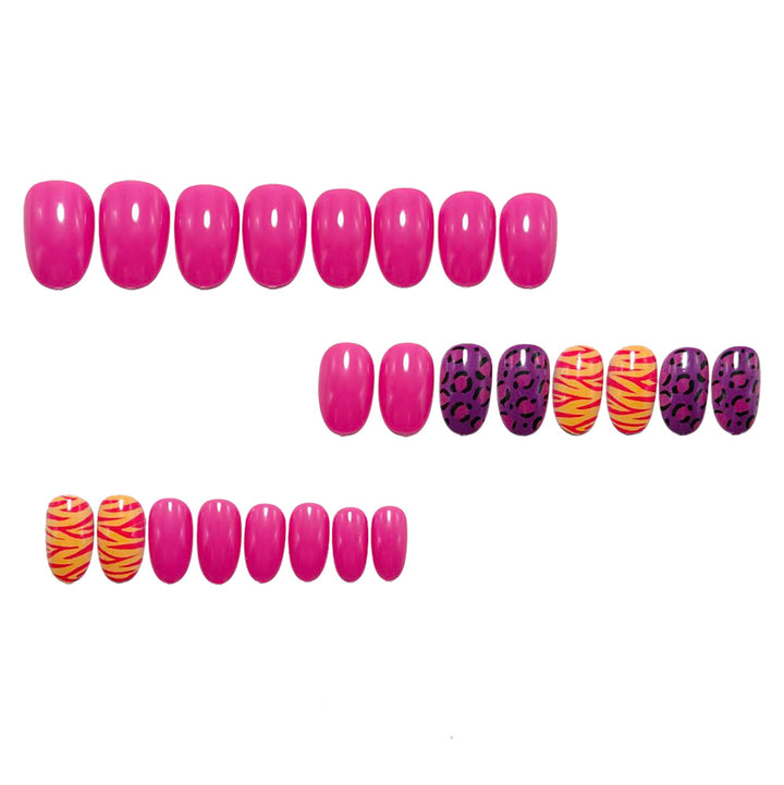 Creative art nails with animal motif and gradient Bowlift