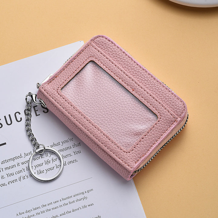 Textured  Zip Around Card Holder Bowlift