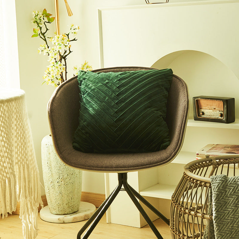Textured Velvet Accent Cushion