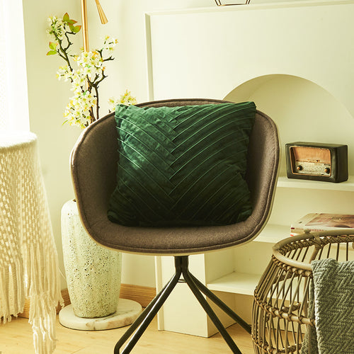Textured Velvet Accent Cushion