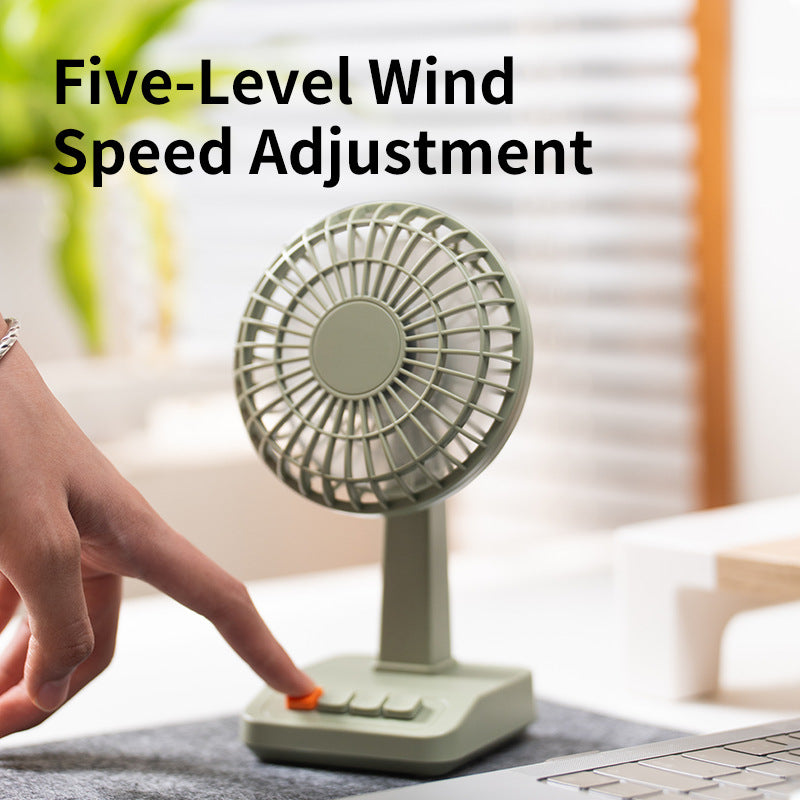 Unisex Compact Battery-Powered Desk Fan Bowlift