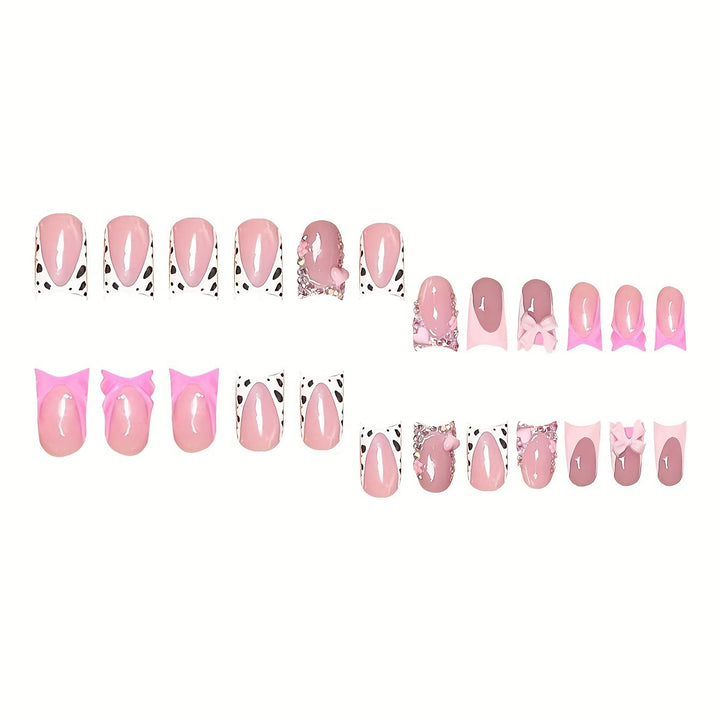 Decorative Bow Press-On Nail Set Bowlift