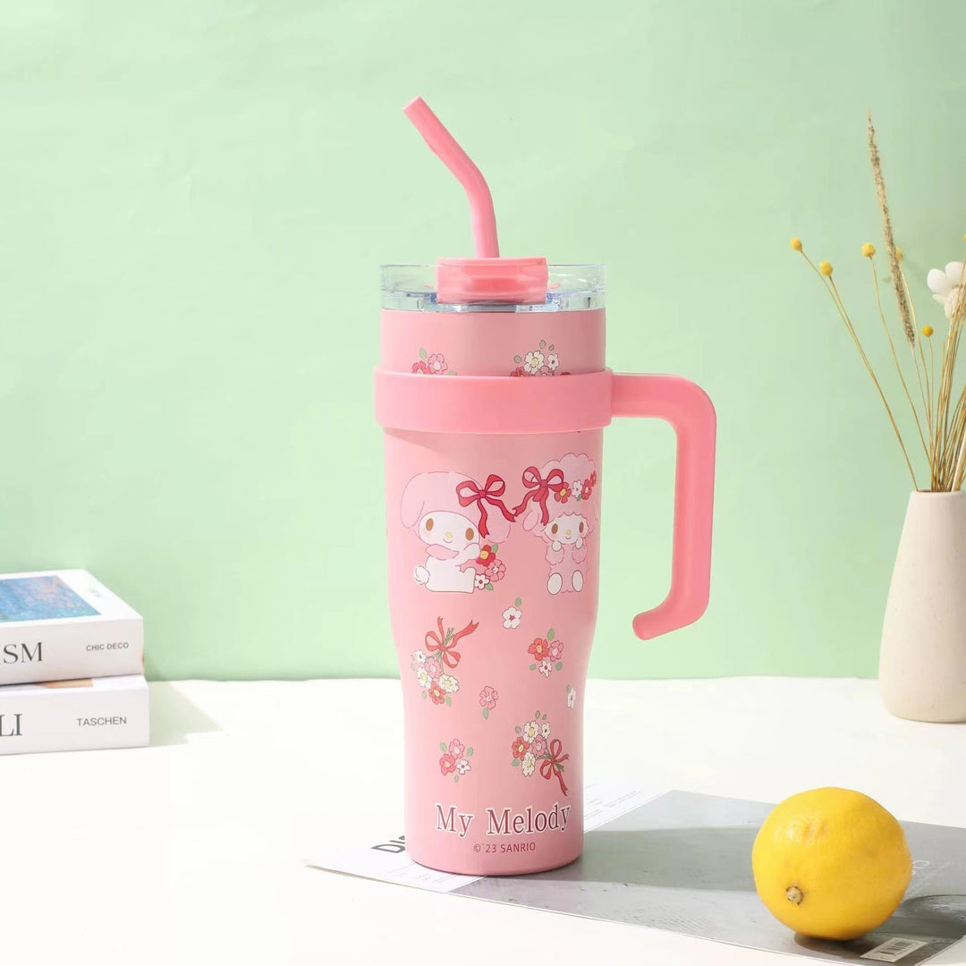 Women's insulated cup with integrated straw Bowlift