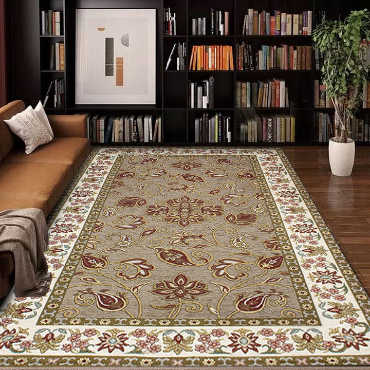 Vintage Floral Design Area Rug
