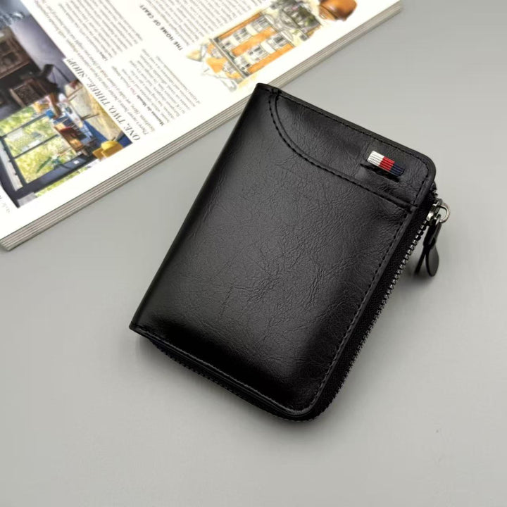 Premium Leather Zipper Wallet