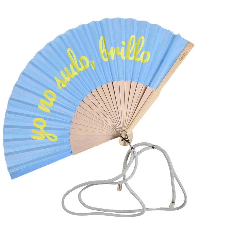 Ladies Designer Hand Fan with Personal Inscription Bowlift