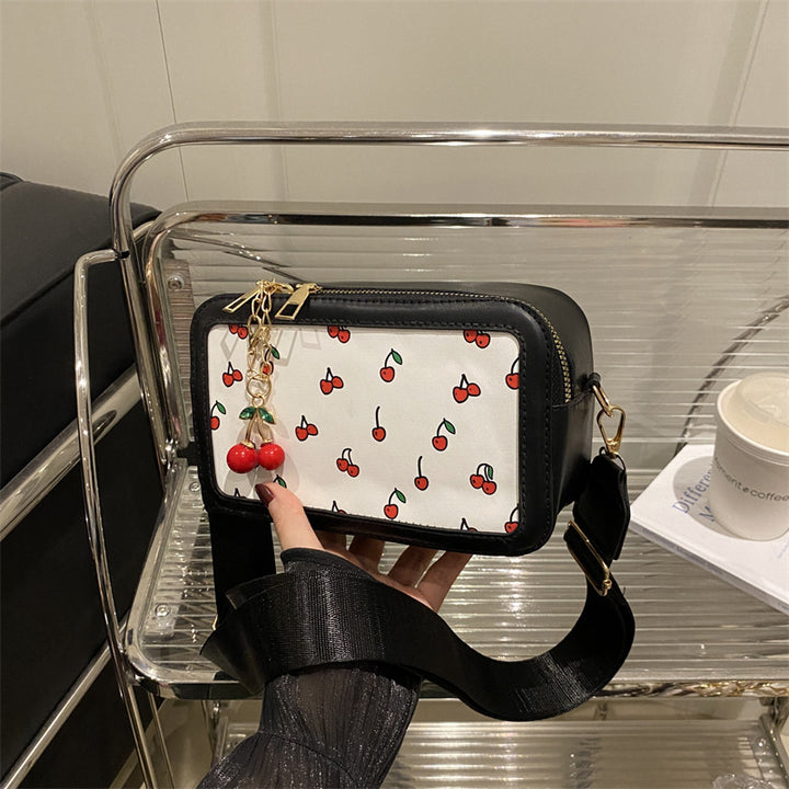 Fun Cherry Print Crossbody Bag Bowlift