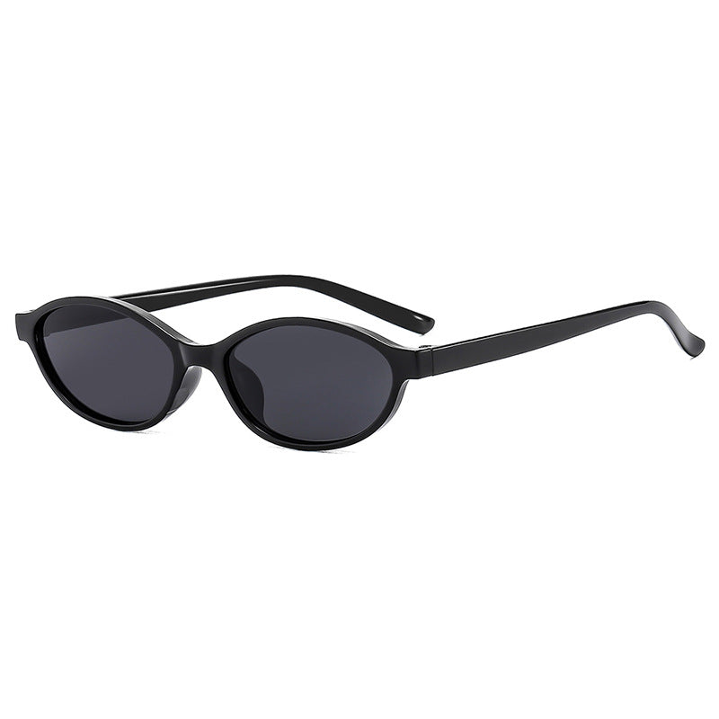 Women oval-shaped sunglasses with transparent frame and UV protection Bowlift