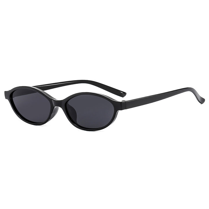 Women oval-shaped sunglasses with transparent frame and UV protection Bowlift