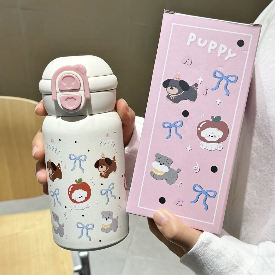 Women's Playful Children's Drinking Bottle with Animals Bowlift