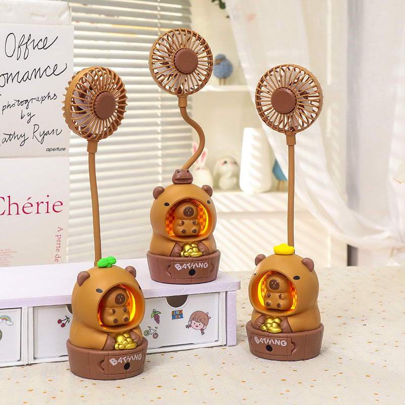 Women's Portable Mini Fan in Cute Bear Design Bowlift