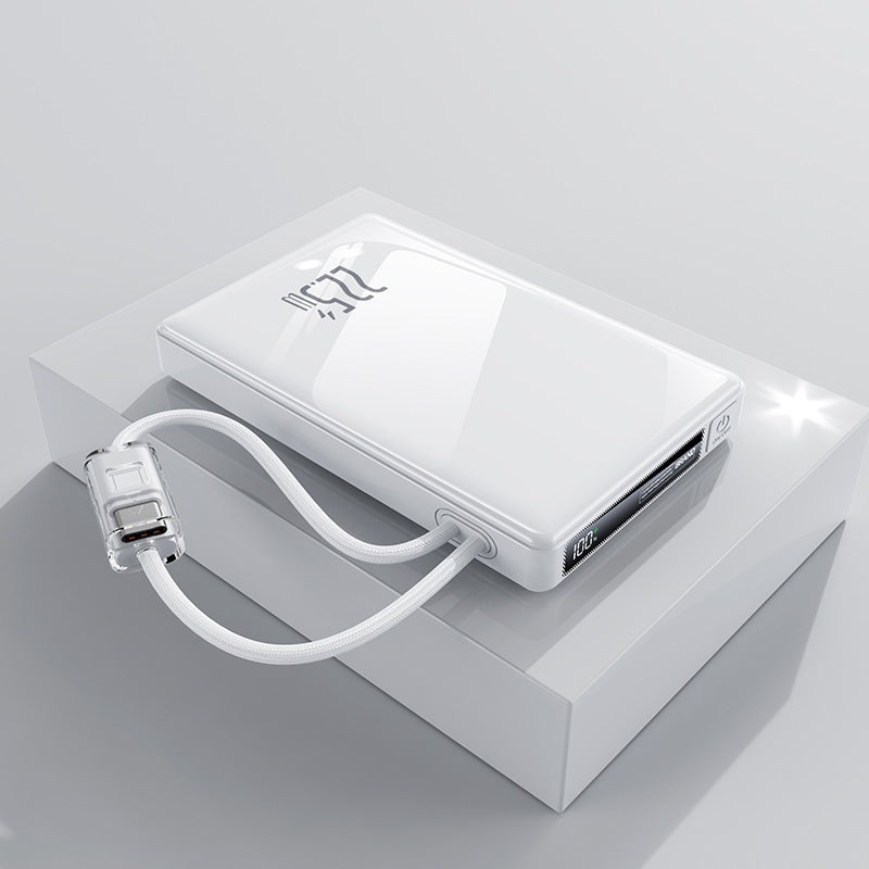 Portable power bank with multifunctional fast charging connector Bowlift