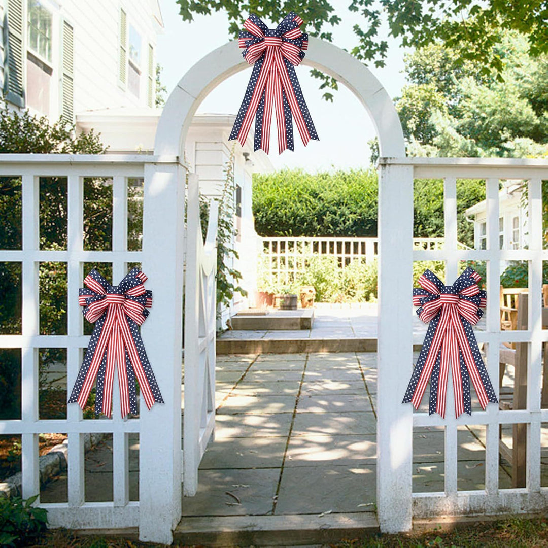Unisex nan long Decorative Bow for Door Wreath and Wall Mount with Layered Loops Bowlift