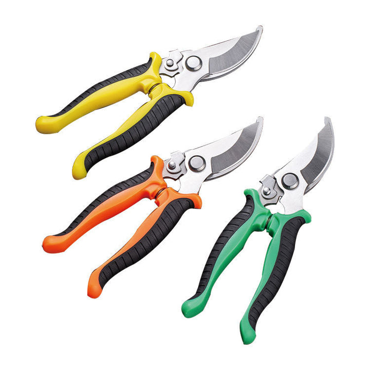 Precision bypass pruning shears with Ergonomic non-slip handles Bowlift