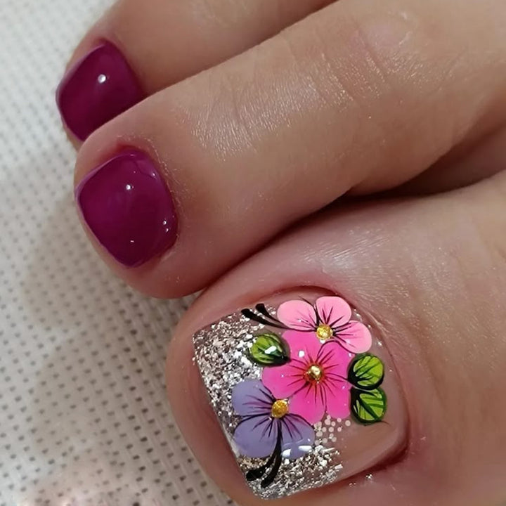 Elegant toenail art Bowlift