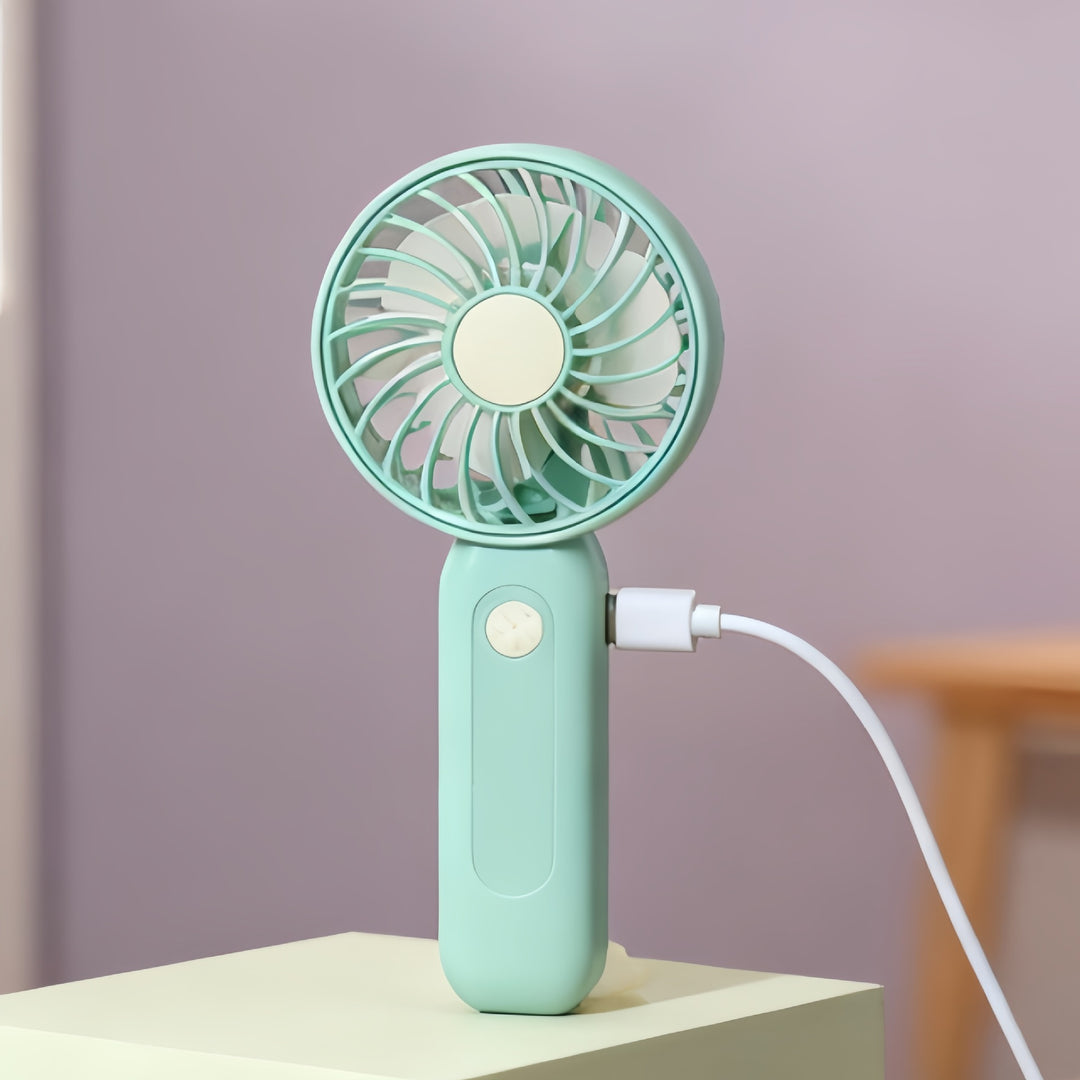 Women's Portable Mini Fan with USB Charging Function and Ergonomic Design Bowlift