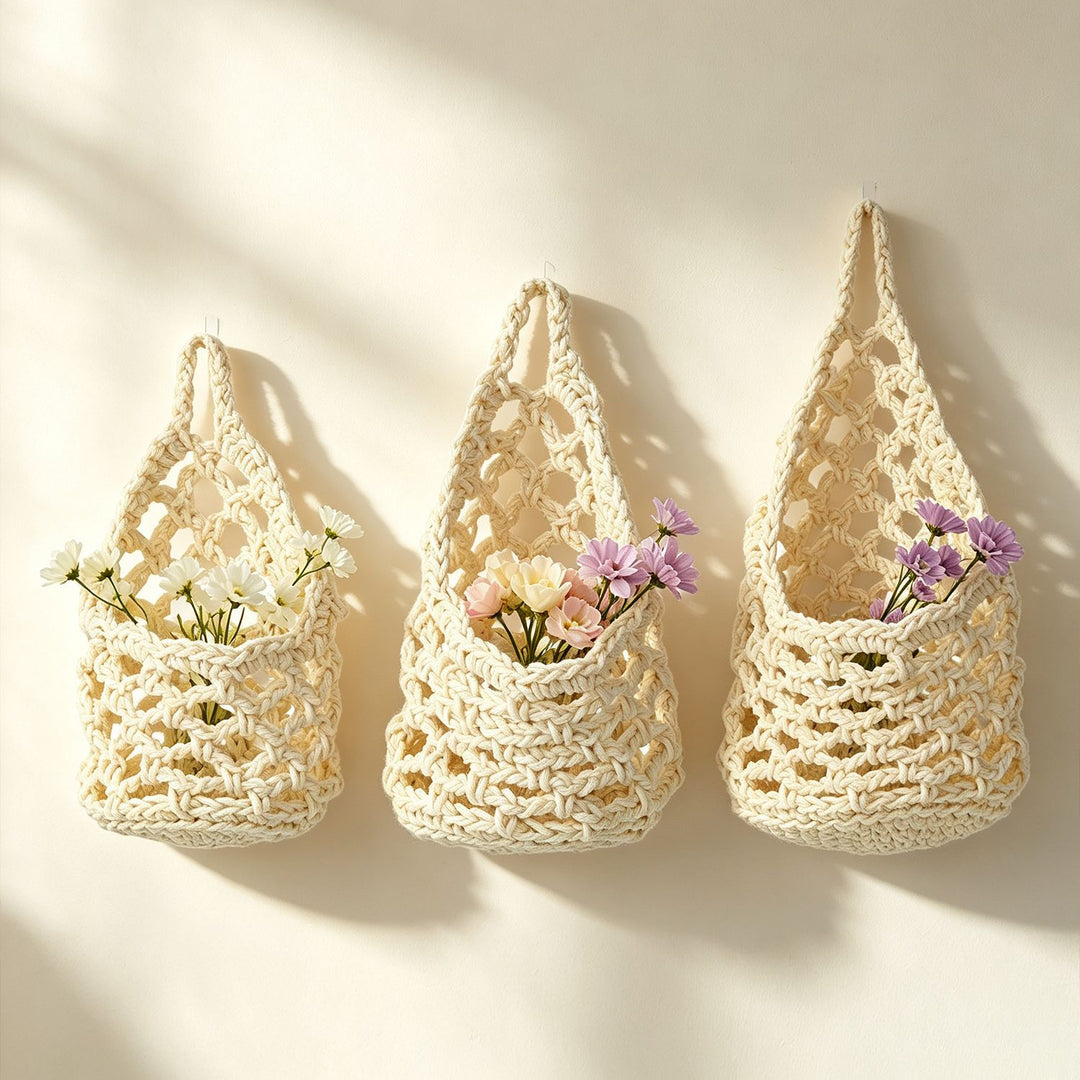 Macrame Flower Basket Bowlift
