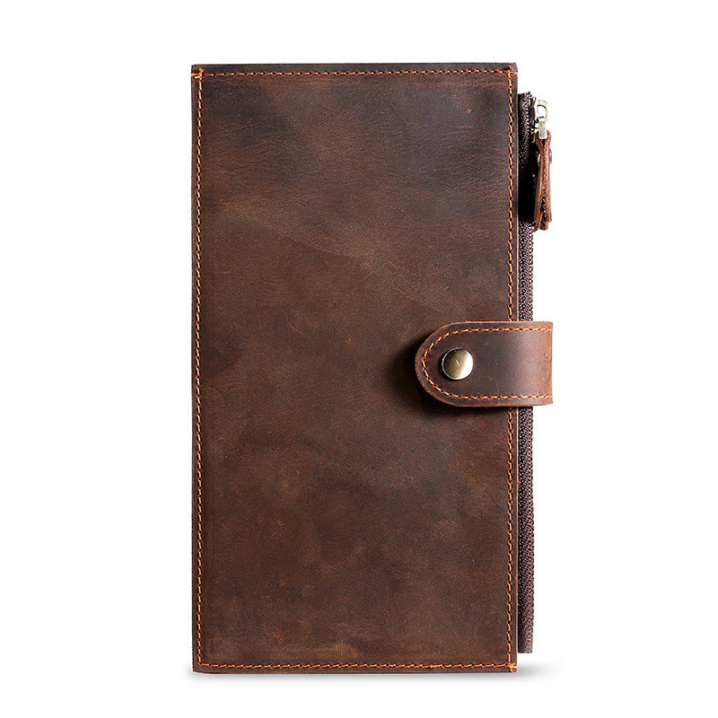 Premium Leather Zip Wallet