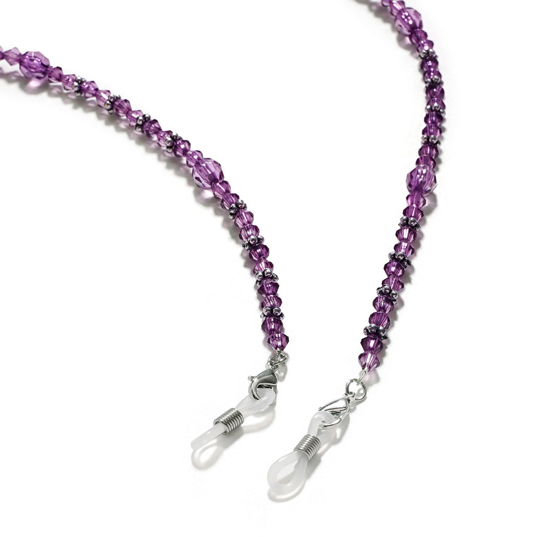 Elegant Crystal Beaded Eyewear Chain Bowlift