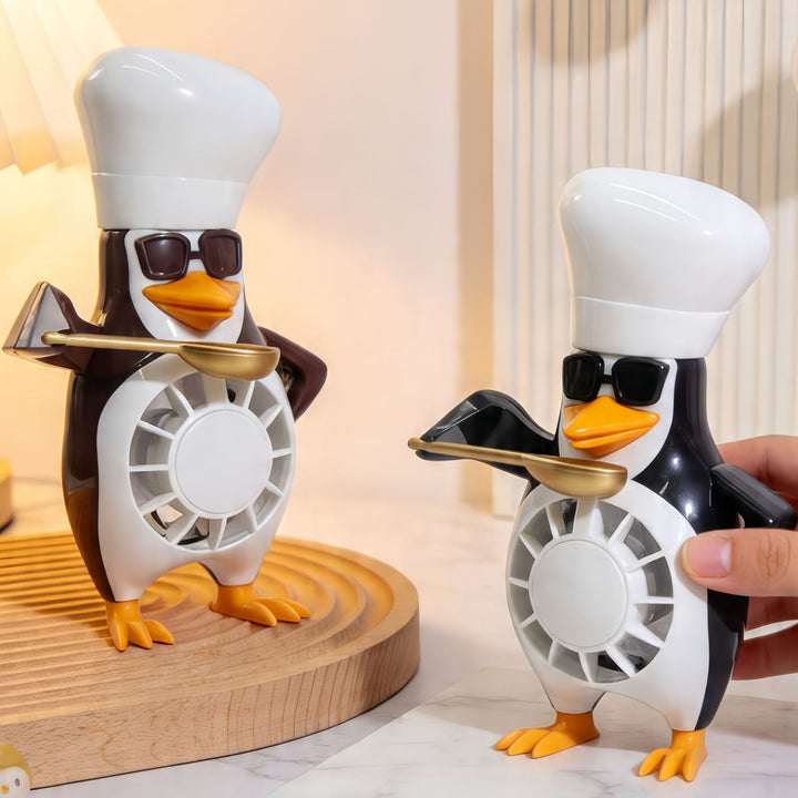 Women’s creative table fan in cute penguin design Bowlift