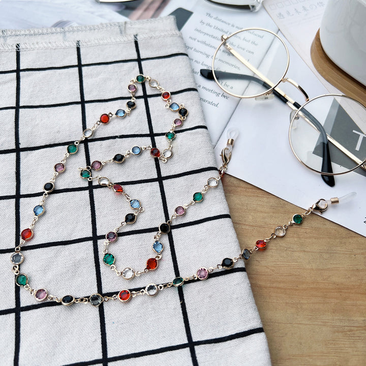 Colorful Gemstone Eyewear Chain Bowlift