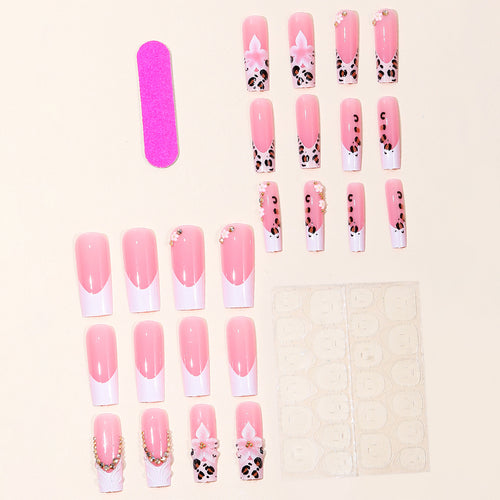 Decorative Floral Acrylic Nail Extensions Bowlift 1789713530
