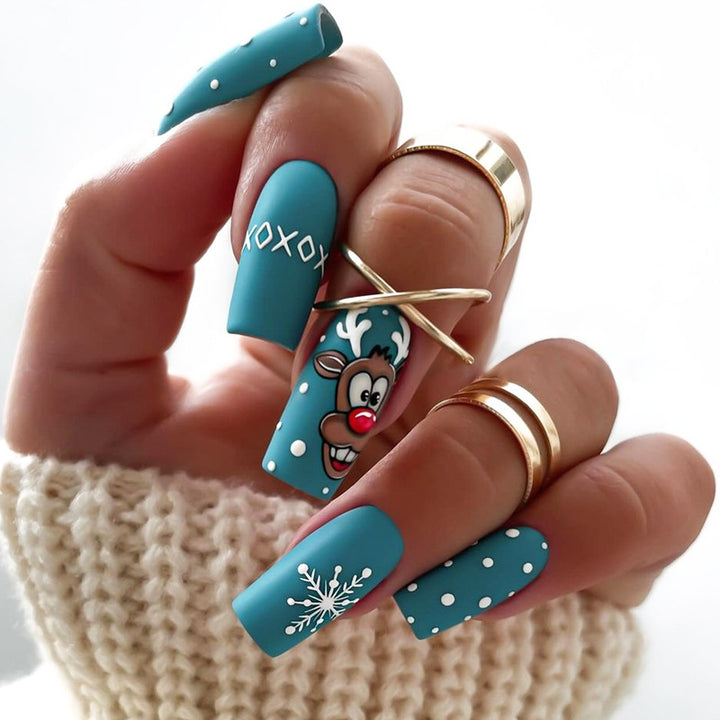 Playful Themed Press-On Nail Art Set Bowlift