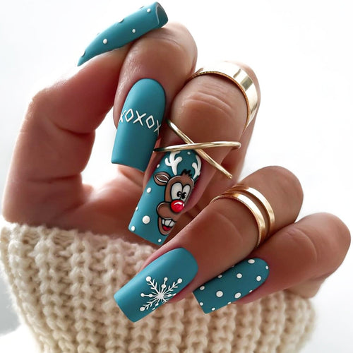 Playful Themed Press-On Nail Art Set Bowlift