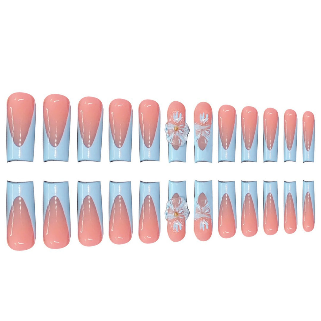 Artistic Press-On Nail Design Bowlift