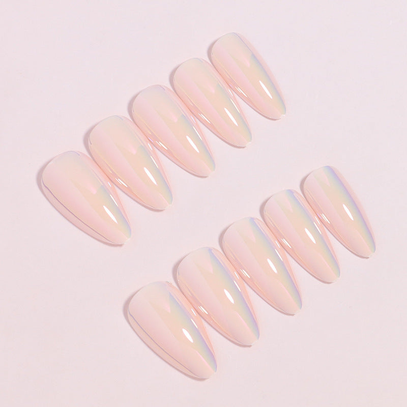 Iridescent Press-On Nail Set Bowlift