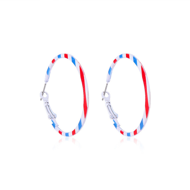 Women's long multi-layer star drop earrings with crystal embellishments and rhodium-plated alloy Bowlift