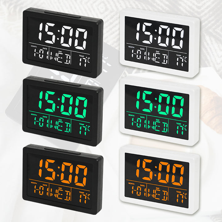 Digital Multifunctional Alarm Clock with Temperature and Date Display Bowlift