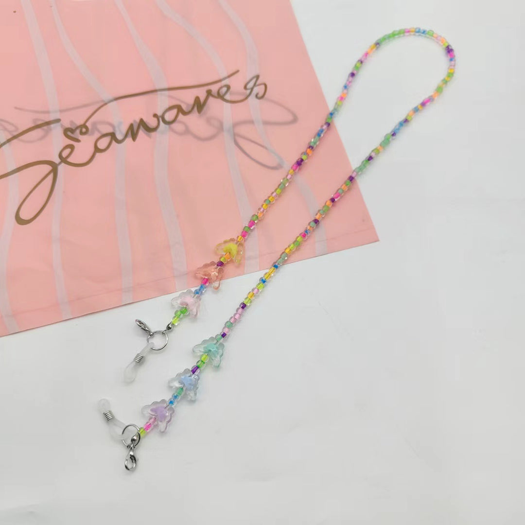 Colorful glasses holder chain with cute animal motifs Bowlift