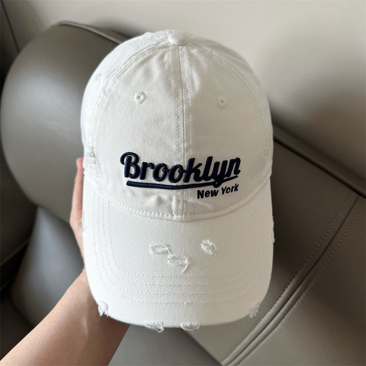Men's Distressed Brooklyn Baseball Cap Bowlift