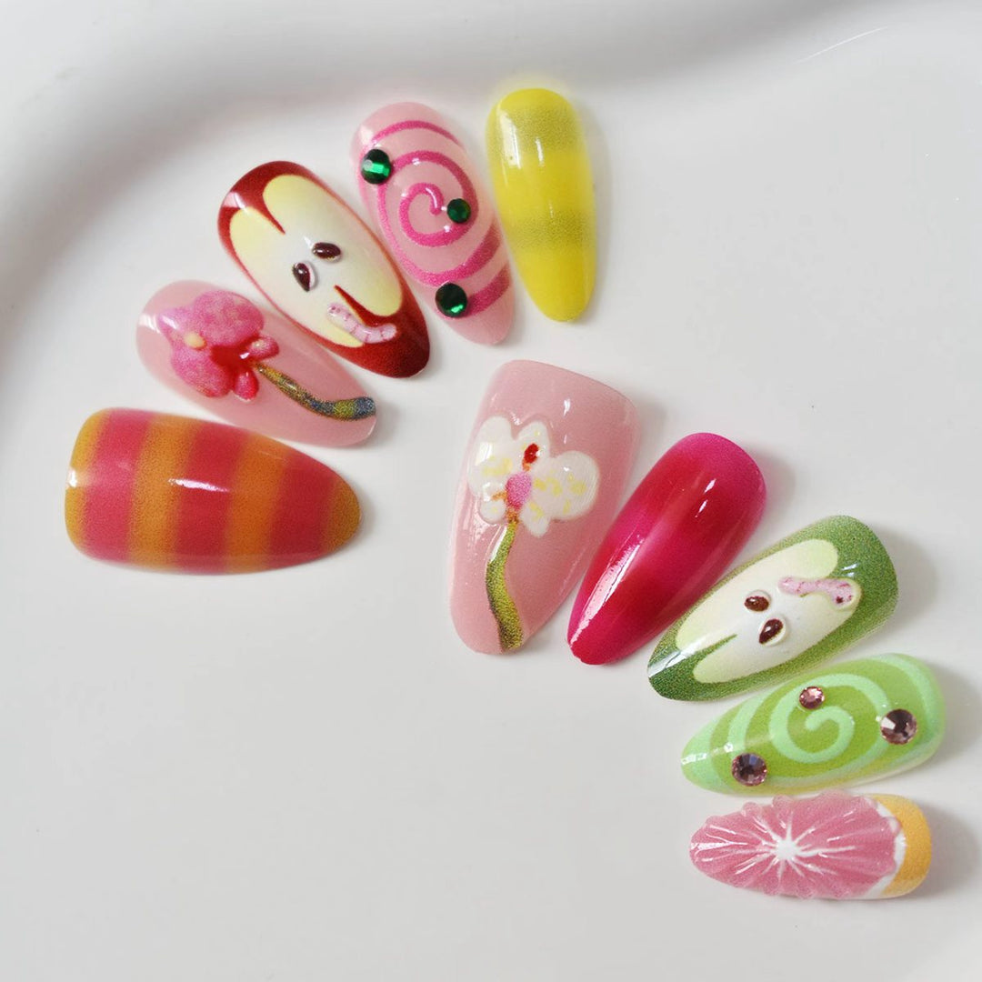 Expressive Decorative Nail Art Extensions Bowlift