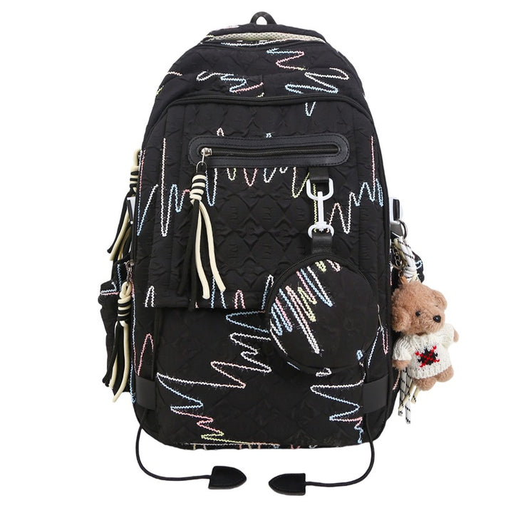 Trendy Embroidered Backpack