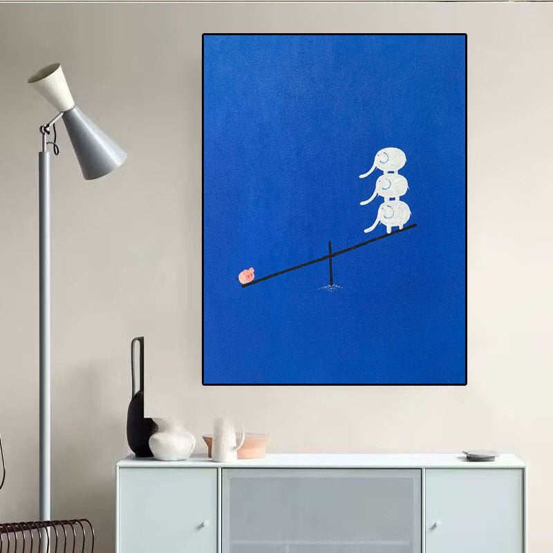 Playful Elephant Art Print
