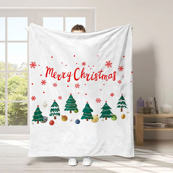Holiday-Themed Fleece Throw Blanket