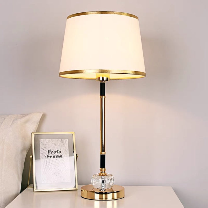 Elegant Black and Gold Table Lamp